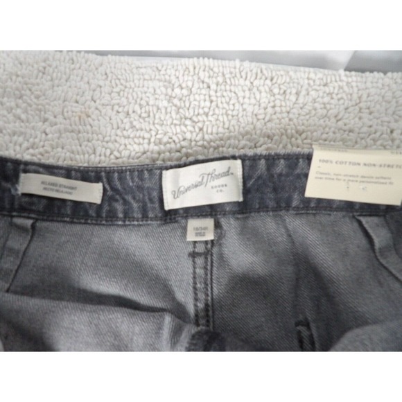 Universal Thread Goods Co. Womens Black Stretch High Rise Straight Jeans Size 18 - Picture 8 of 8